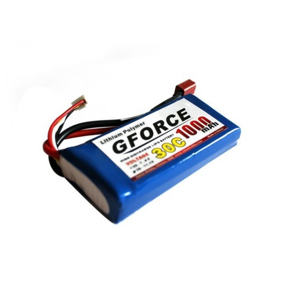 GForce 30C 1000mAh 3S 11.1V LiPO (T-Connector)