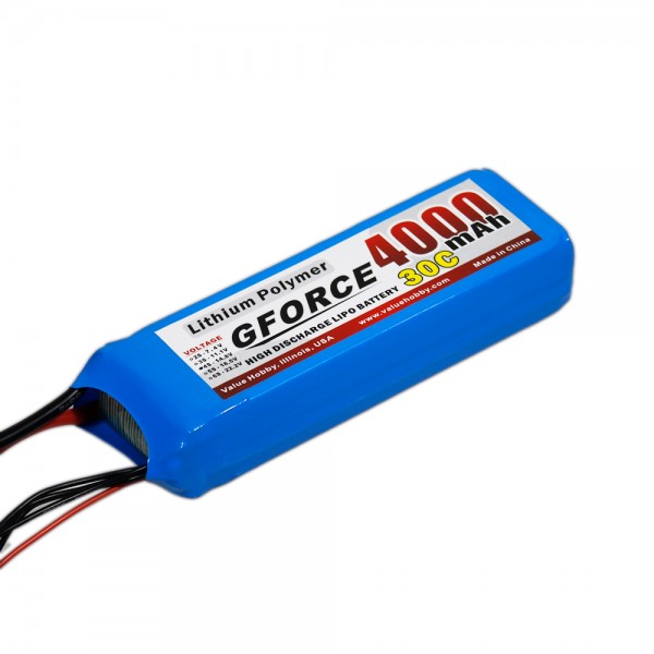 GForce 30C 4000mAh 4S 14.8V LiPO (XT60 Connector)