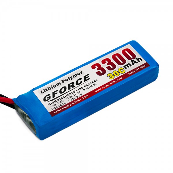GForce 30C 3300mAh 4S 14.8V LiPO (XT60 Connector)