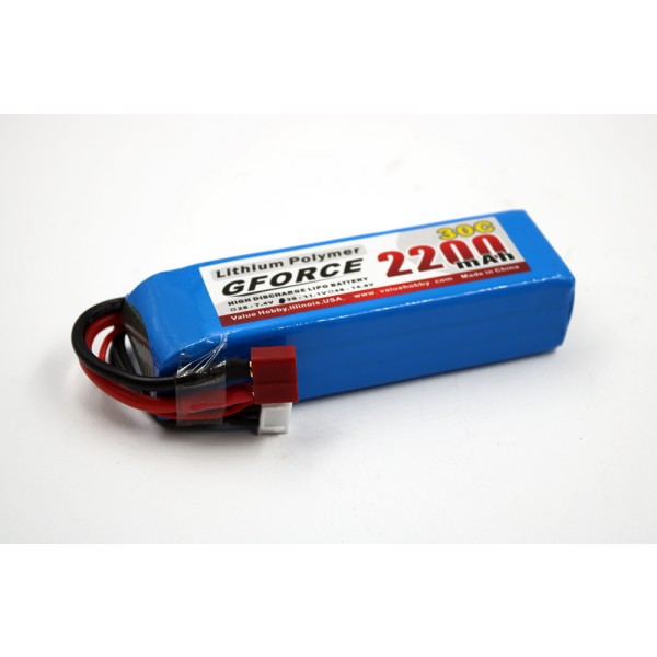 GForce 30C 2200mAh 3S 11.1V LiPO (T-Connector)