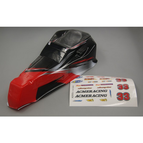 Printed Body Shell w/ Decal and Clip B for Acme 1/10 Flash (B0051P)