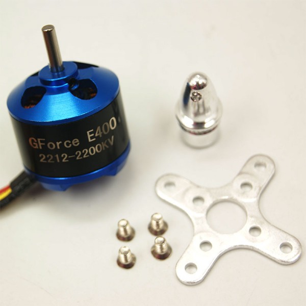 GForce E400 Brushless Outrunner Motor (2212 - 2200KV)