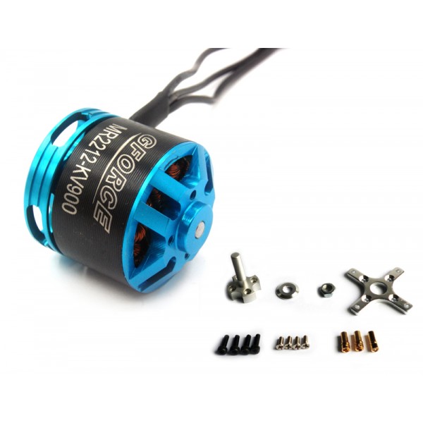 Gforce Multicopter Outrunner Brushless Motor MR2212-900KV w/Regular Spin Shaft