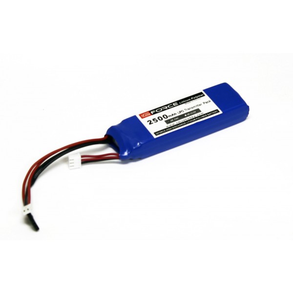 DISC GForce 2500mAh 2S 7.4V LiPO Transmitter TX Pack (FUTABA 12FG 8FG)