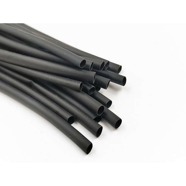 3mm Heat Shrink Tubing - Black (20pcs)
