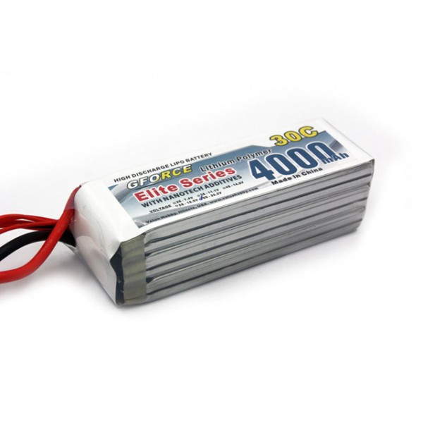 GForce Elite Series 30C 4000mAh 6S 22.2V LiPO (T-Connector)