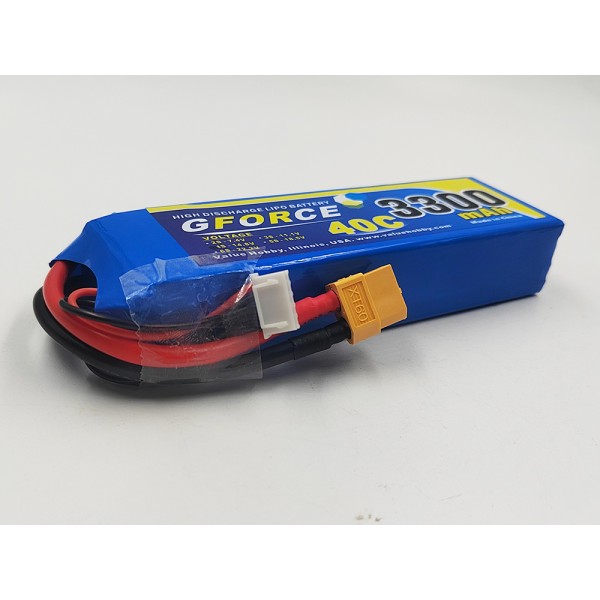 GForce 40C 3300mAh 4S 14.8V LiPO (XT60-Connector)
