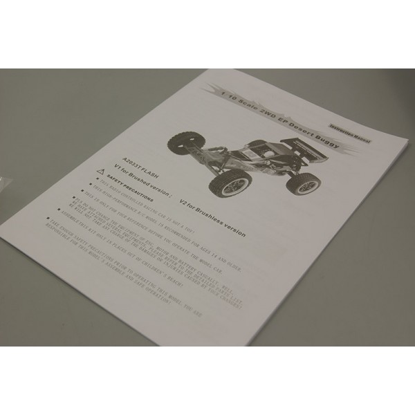 Instruction Manual for Acme 1/10 Flash (33499)
