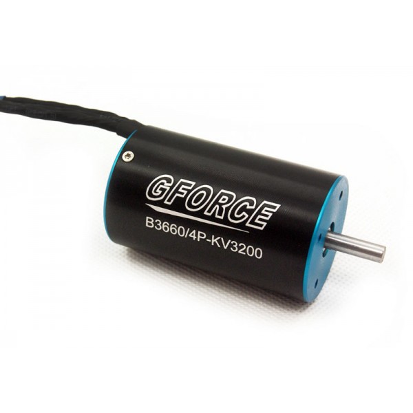GForce 3660 4-Pole Brushless Inrunner Motor (1/10 Scale Vehicles) - 3200KV
