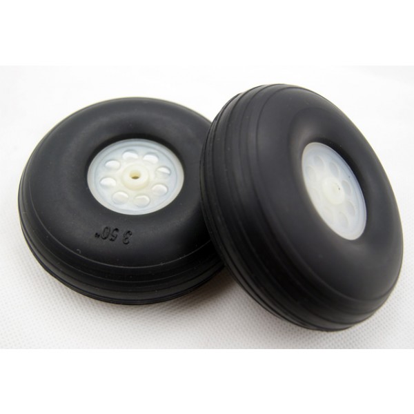 3-1/2in Rubber Wheel (2pcs)