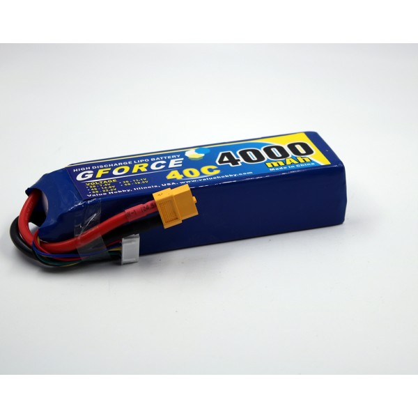 GForce 40C 4000mAh 4S 14.8V LiPO-XT60-connector
