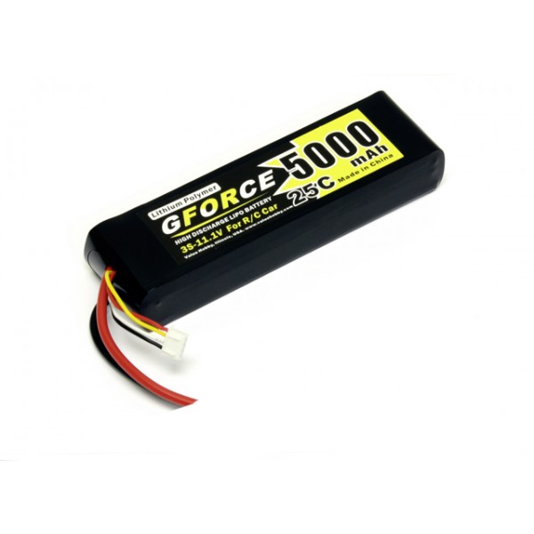 GForce 25C 5000mAh 3S 11.1V LiPO (Fit TRX Vehicles)
