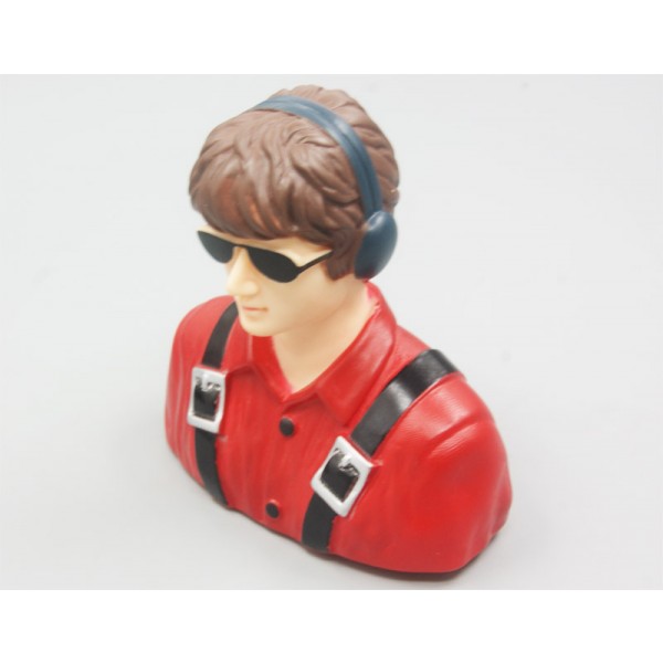 3.5 x 3.5 x 1.8in (90 x 90 x 45mm) 1.7oz Scale Painted Sports Pilot for RC Airplanes