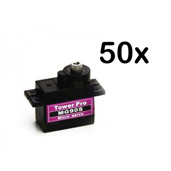 Towerpro MG90S Metal Gear Micro Servo (50 Bulk Pack)