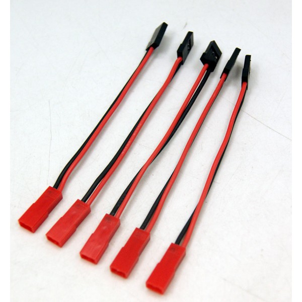 5pcs Male Servo Connector to JST Female Conversion Wire