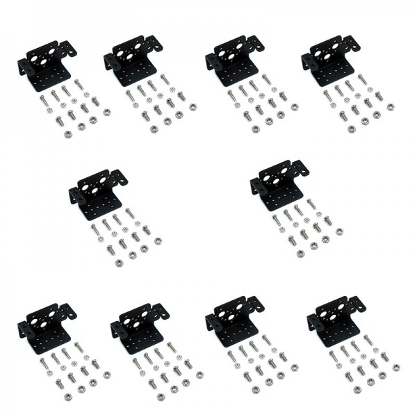 Metal Standard Servo Bracket for Robots 10pcs