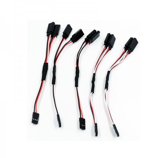 5pcs Univerval Servo Y-Harness Heavy Duty 22AWG 6in