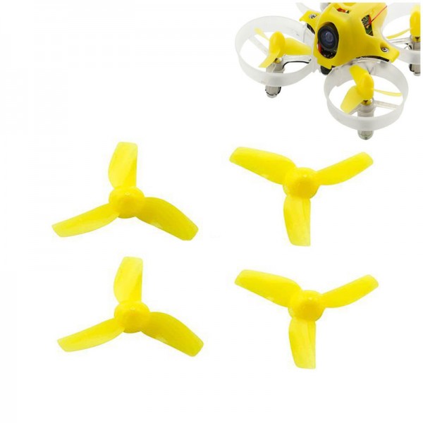 40mm 3-Blade Prop for Kingkong Tiny7 Racing Quadcopter (Yellow)