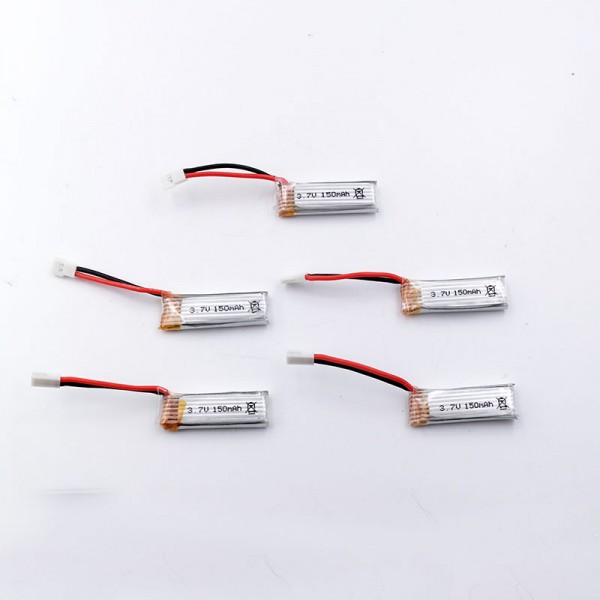 5pcs 25C 150mAh 1S 3.7V LiPO (Molex Connector)