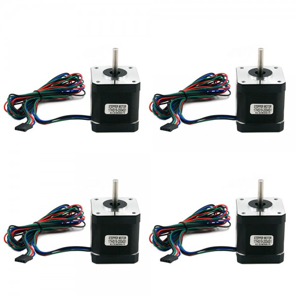 Nema 17 Stepper Motor 0.59NM (84oz.in) 2.0A Bipolar 4Pcs