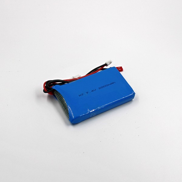 2000mAh 7.4V 2S LiPO Pack for FrSky Taranis Q X7