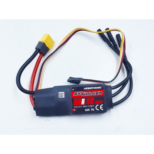 Hobbywing SkyWalker 60A V2 ESC with XT60   Brushless 