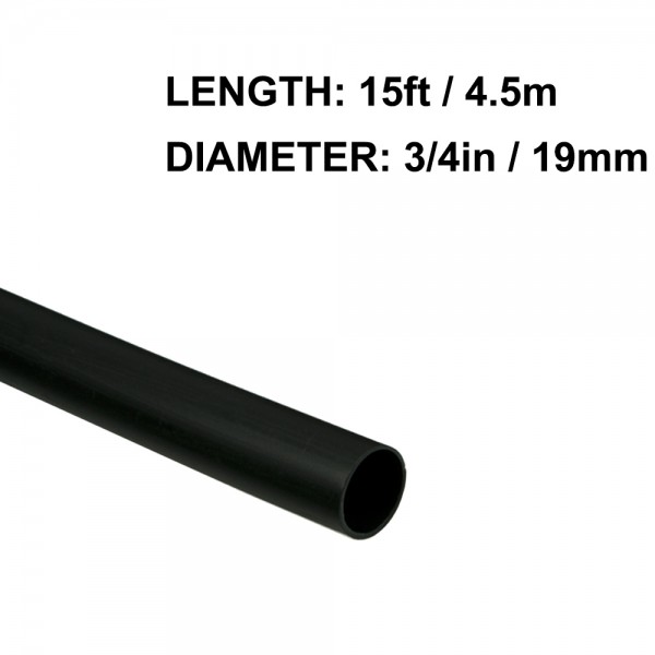 3/4in Heat Shrink Tubing 15ft (3:1 Shrink Ratio)