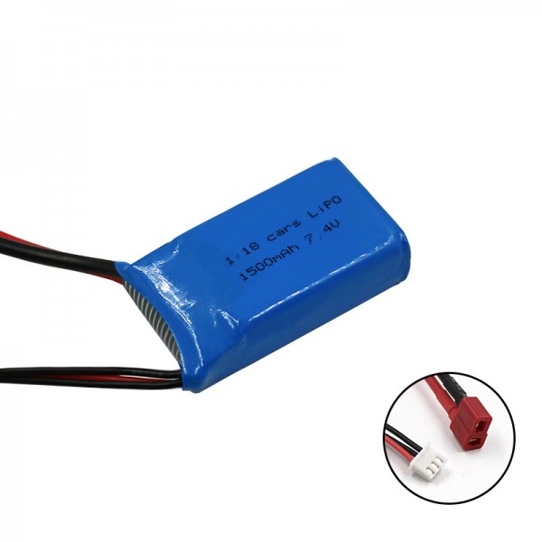 25C 1500mAh 2S 7.4V LiPO for WLToys A949 A959 A969 A979 K929 (T-Connector)