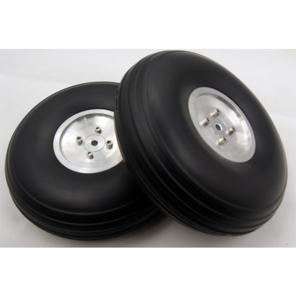 7in Scale Rubber Wheels with Aluminum Hub (2-pcs)