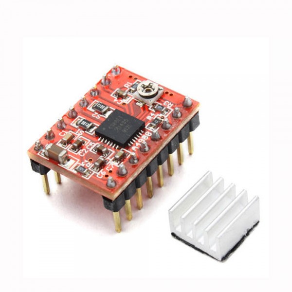 3D Printer A4988 Reprap Step Motor Driver Module w/ Heatsink (5PCS)