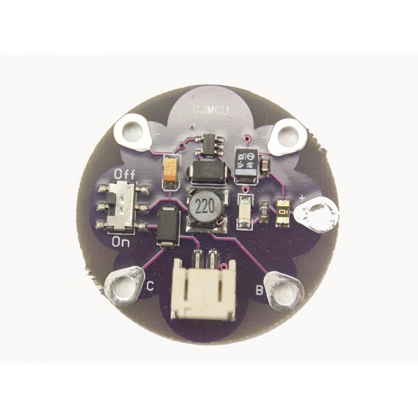 LilyPad LiPower Lithium Battery Boost Power Step Up Module 5V output