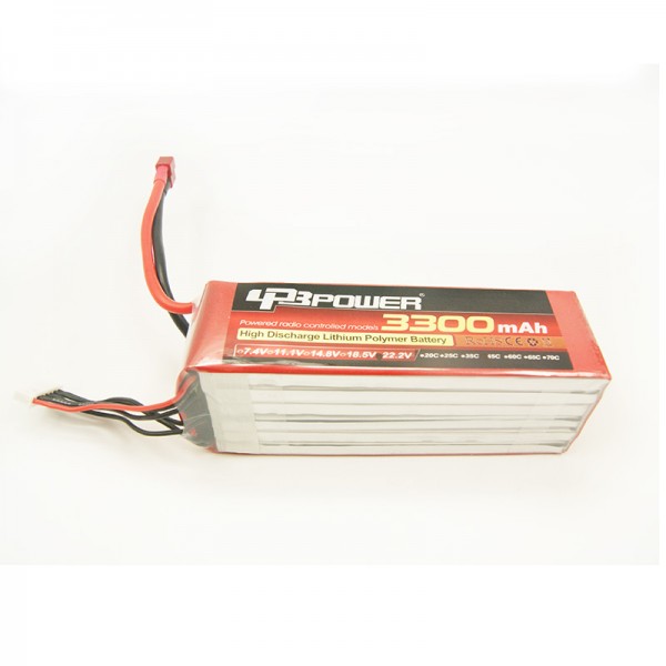 45C 3300mAh 6S 22.2V LiPO (T-Connector)