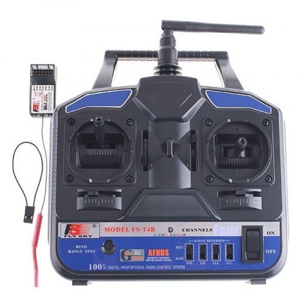 Flysky FS-T4B 2.4GHz 4CH Transmitter and Receiver (TX+RX Set)