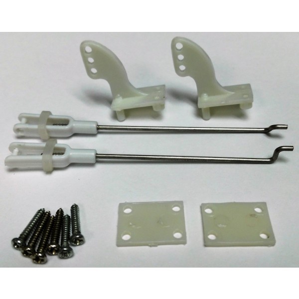 FMS 800mm Series Aileron Linkage Rod Set with Control Horns (P51/P47/T28)