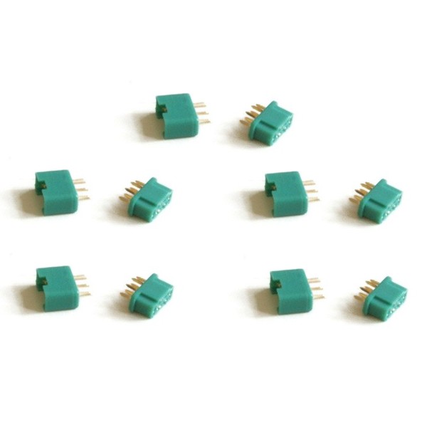 MPX Connector Male/Female Pair (5 Pairs)