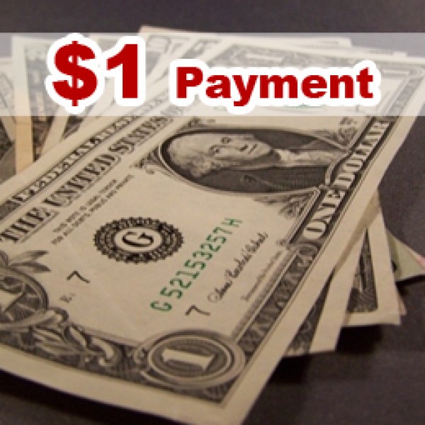 One Dollar Payment to Value Hobby