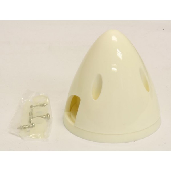 3.5in/89mm Plastic Spinner (White)