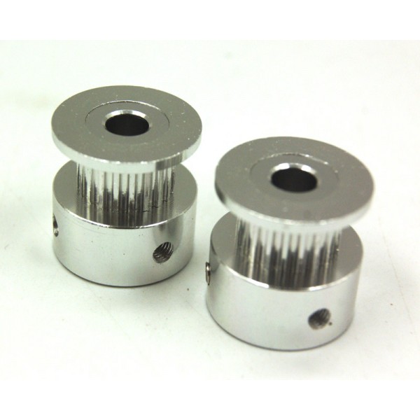 20T 2GT (2mm Pitch) Driver Pulley for 6mm Timing Belt 5mm Shaft (2pcs)