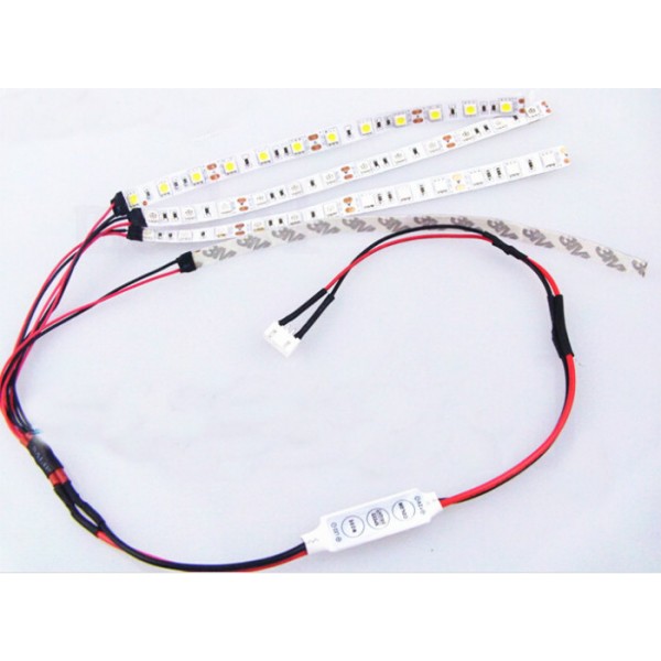LED Light Strip with Controller for Quadcopter (2 Green, 2 Red)