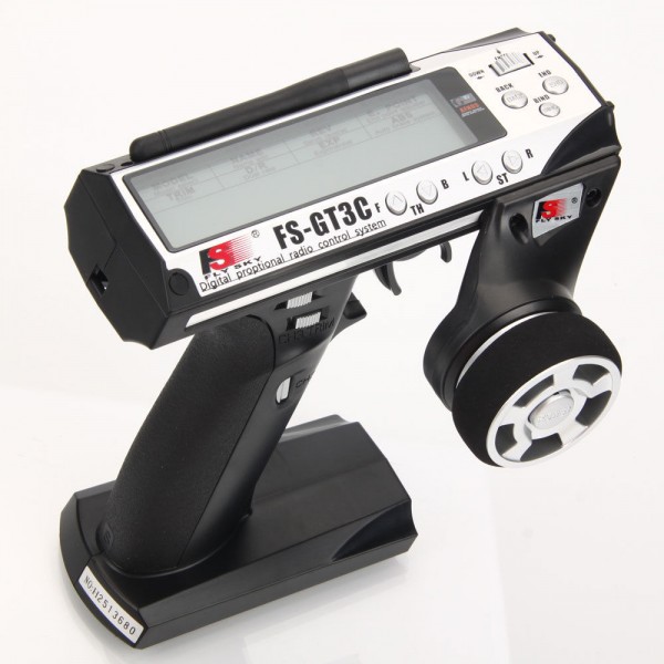 Flysky FS-GT3C 2.4GHz 3CH Surface Radio System (Silver)