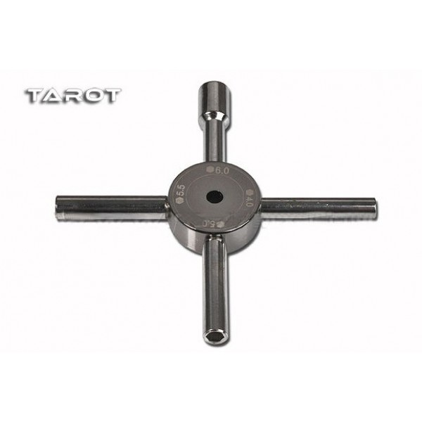 Tarot Four Way Nut Driver 6.0mm, 5.0mm, 4.5mm, 4.0mm TL9026