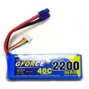 GForce 40C 2200mAh 3S 11.1V LiPO (EC3 Connector)