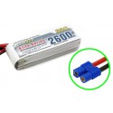 GForce Elite Series 30C 2600mAh 3S 11.1V LiPO (EC3 Connector)