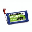 GForce 10C 1100mAh 2S 6.6V LiFe RX Pack