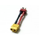 T-Connector Male to XT60 Female Conversion Wire Adapter