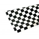Neucover Iron-On Model Airplane Covering - 2in Black/White Squares