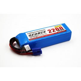 GForce 30C 2200mAh 3S 11.1V LiPO (EC3 Connector)