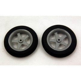 1.45in Five Spoke Micro Foam Wheels (2-pcs)