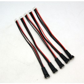 5pcs 3S JST-XH Balance Wire Extension with Reinforced Grip (8in)