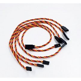 5pcs JR/Hitec Style Servo Extension 26AWG Twisted Wire 24in (60cm)